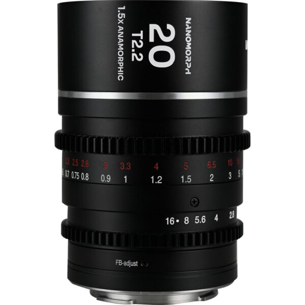 Venus Optics Laowa Nanomorph 20mm T2.2 1.5x MFT Anamorphic Lens (Micro Four Thirds, Silver Flare)