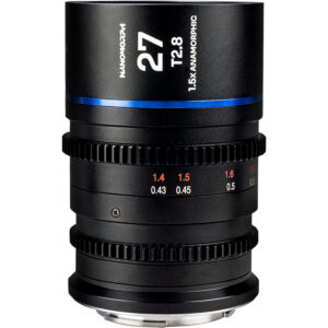 Venus Optics Laowa Nanomorph 27mm T2.8 1.5x S35 Anamorphic Lens (FUJIFILM X, Blue Flare)