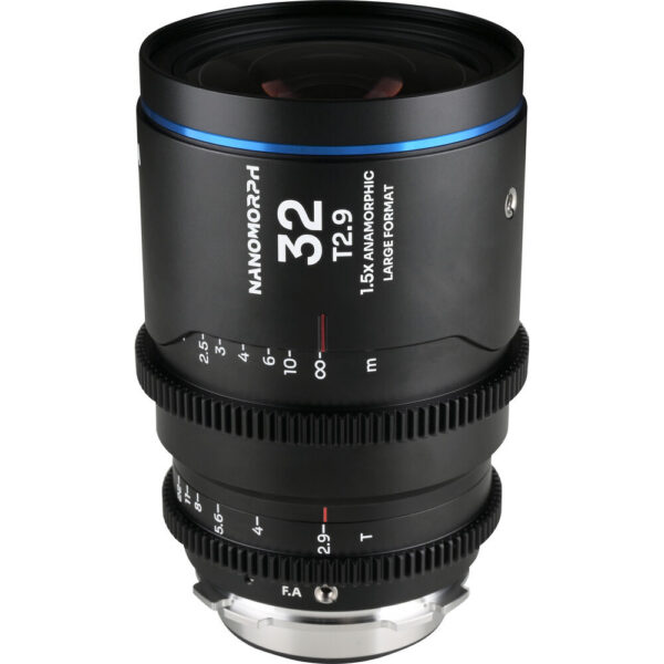 Venus Optics Laowa Nanomorph 32mm T2.9 1.5x LF Anamorphic Lens (ARRI PL & Canon EF, Blue Flare)