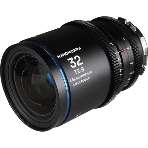 Venus Optics Laowa Nanomorph 32mm T2.9 1.5x LF Anamorphic Lens (ARRI PL & Canon EF, Blue Flare) view 3