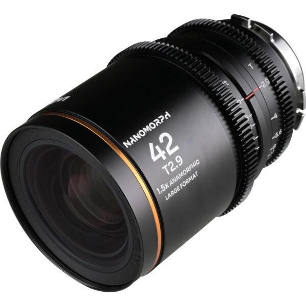 Venus Optics Laowa Nanomorph 42mm T2.9 LF Anamorphic Lens (ARRI PL & Canon EF, Amber Flare) view 3