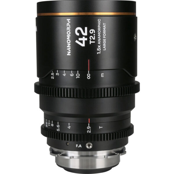 Venus Optics Laowa Nanomorph 42mm T2.9 LF Anamorphic Lens (ARRI PL & Canon EF, Amber Flare)