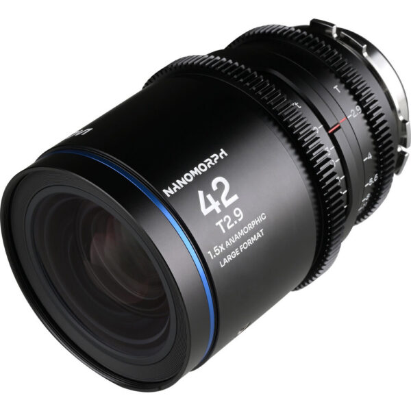 Venus Optics Laowa Nanomorph 42mm T2.9 LF Anamorphic Lens (ARRI PL & Canon EF, Blue Flare) view 3