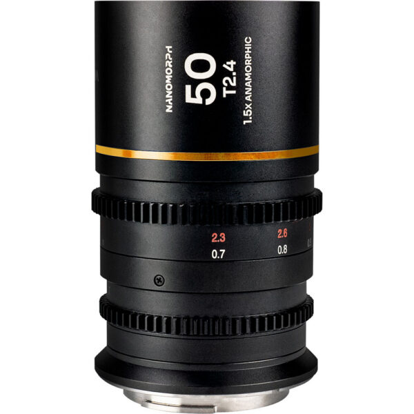 Venus Optics Laowa Nanomorph 50mm T2.4 1.5x S35 Anamorphic Lens (Canon RF, Amber Flare)