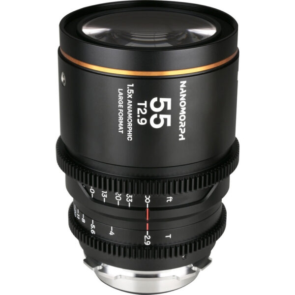 Venus Optics Laowa Nanomorph 55mm T2.9 1.5x LF Anamorphic Lens (ARRI PL & Canon EF, Amber Flare) view 2