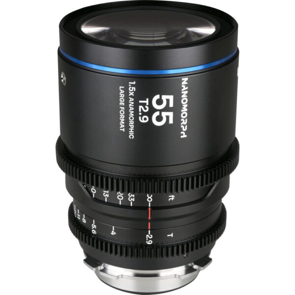 Venus Optics Laowa Nanomorph 55mm T2.9 1.5x LF Anamorphic Lens (ARRI PL & Canon EF, Blue Flare)