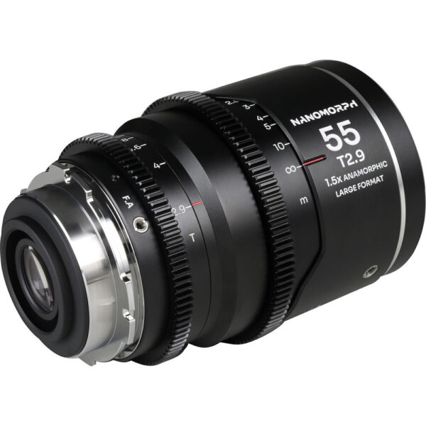 Venus Optics Laowa Nanomorph 55mm T2.9 1.5x LF Anamorphic Lens (ARRI PL & Canon EF, Silver Flare) view 4