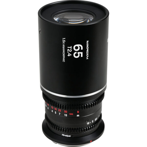 Venus Optics Laowa Nanomorph 65mm T2.4 1.5x S35 Anamorphic Lens (Sony E, Silver Flare)