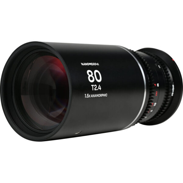 Venus Optics Laowa Nanomorph 80mm T2.4 1.5x S35 Anamorphic Lens (DJI DL, Silver Flare) view 3