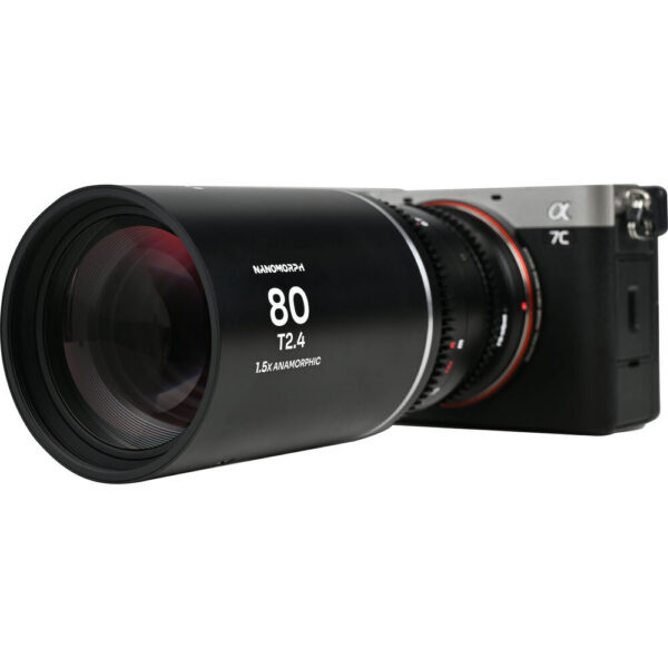 Venus Optics Laowa Nanomorph 80mm T2.4 1.5x S35 Anamorphic Lens (DJI DL, Silver Flare) view 5