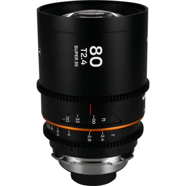 Venus Optics Laowa Nanomorph 80mm T2.4 1.5x S35 Anamorphic Lens (FUJIFILM X, Amber Flare)