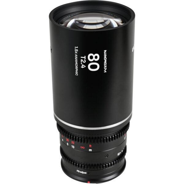 Venus Optics Laowa Nanomorph 80mm T2.4 1.5x S35 Anamorphic Lens (Leica L, Silver Flare) view 2