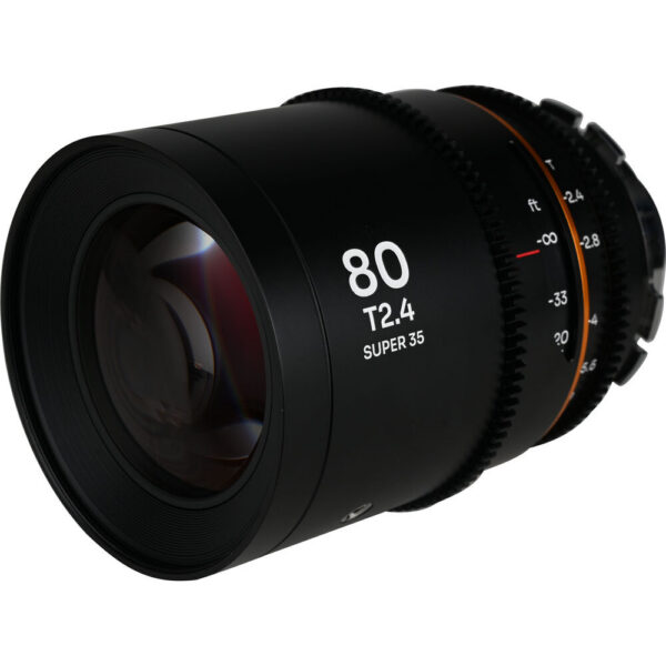 Venus Optics Laowa Nanomorph 80mm T2.4 1.5x S35 Anamorphic Lens (Sony E, Amber Flare) view 3