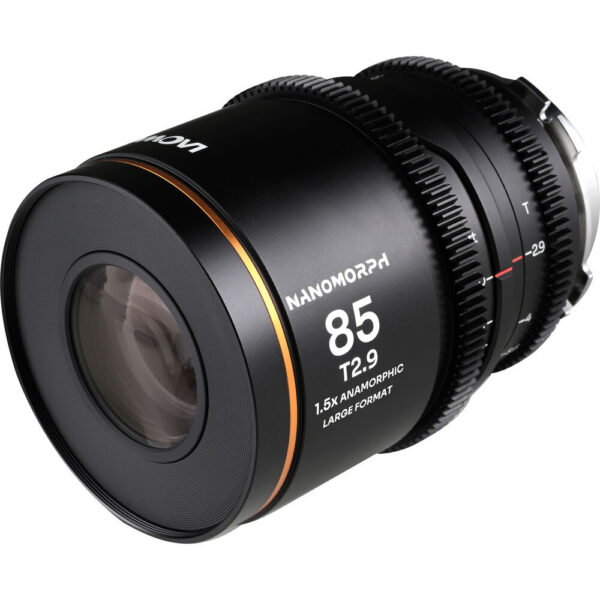 Venus Optics Laowa Nanomorph 85mm T2.9 1.5x LF Anamorphic Lens (ARRI PL & Canon EF, Amber Flare) view 3