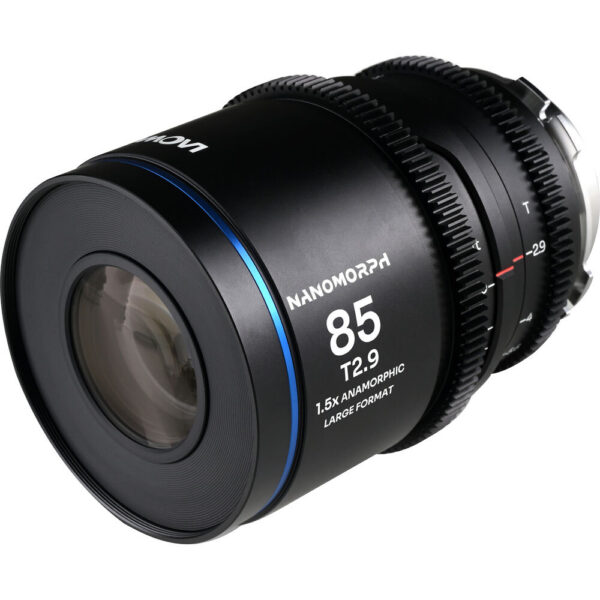 Venus Optics Laowa Nanomorph 85mm T2.9 1.5x LF Anamorphic Lens (ARRI PL & Canon EF, Blue Flare) view 3