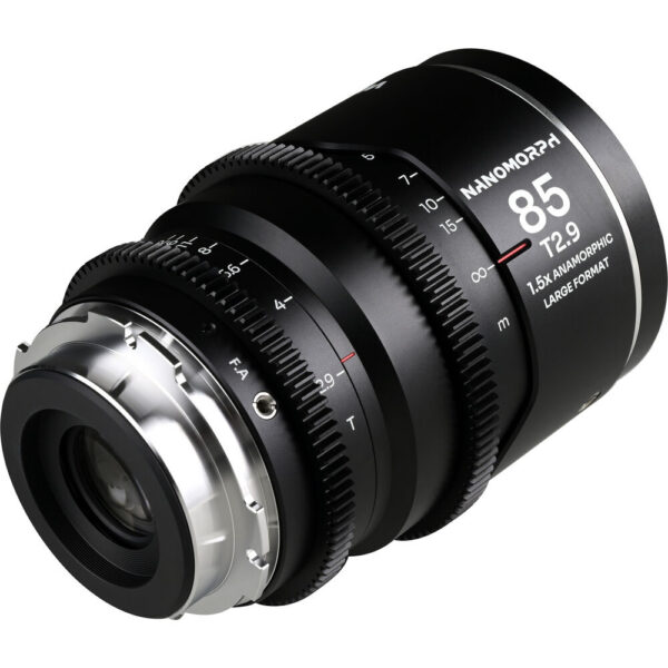 Venus Optics Laowa Nanomorph 85mm T2.9 1.5x LF Anamorphic Lens (ARRI PL & Canon EF, Silver Flare) view 4