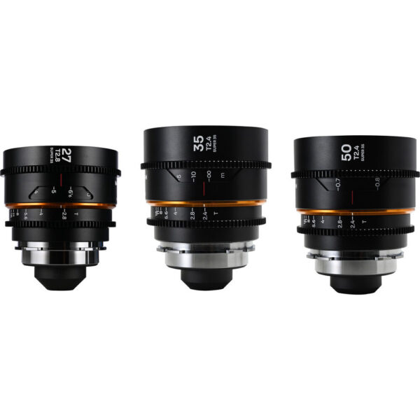 Venus Optics Laowa Nanomorph S35 Anamorphic Prime 3-Lens Bundle (ARRI PL & Canon EF, Amber Flare) view 4