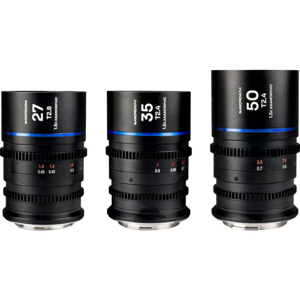 Venus Optics Laowa Nanomorph S35 Anamorphic Prime 3-Lens Bundle (Nikon Z, Blue Flare) view 4