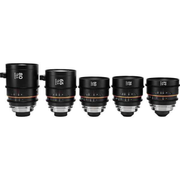 Venus Optics Laowa Nanomorph S35 Anaomorphic Prime 5-Lens Bundle (ARRI PL & Canon EF, Amber Flare) view 6