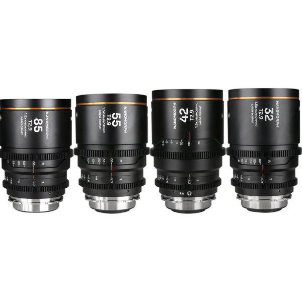 Venus Optics Laowa Nanomorph T2.9 1.5x LF Anamorphic 4-Lens Bundle (ARRI PL/Canon EF, Amber Flare) view 5