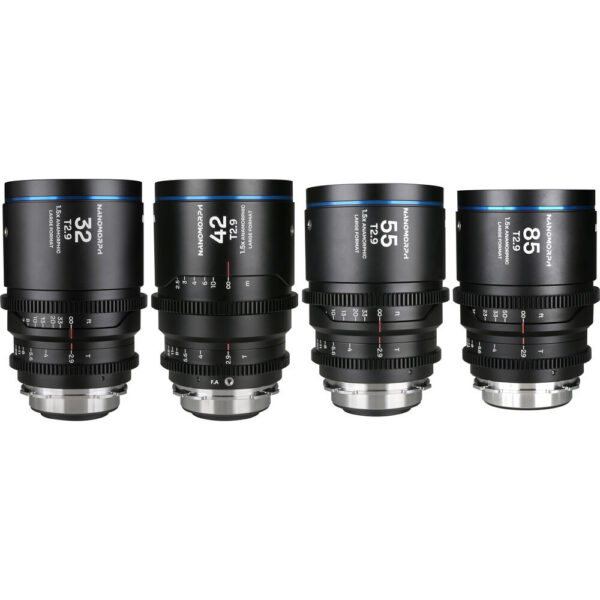 Venus Optics Laowa Nanomorph T2.9 1.5x LF Anamorphic 4-Lens Bundle (ARRI PL/Canon EF, Blue Flare) view 5