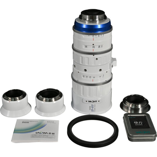 Venus Optics Laowa OOOM 25-100mm T2.9 Cine Lens Bundle (White, Feet)