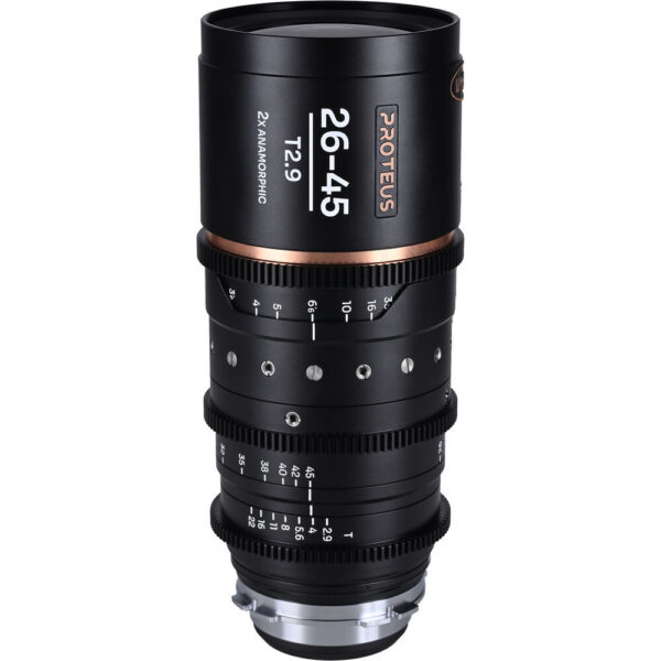 Venus Optics Laowa Proteus 26-45mm T2.9 2x S35 Anamorphic Zoom (ARRI PL, Feet, Amber Flare) view 2