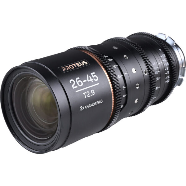 Venus Optics Laowa Proteus 26-45mm T2.9 2x S35 Anamorphic Zoom (ARRI PL, Feet, Amber Flare) view 3