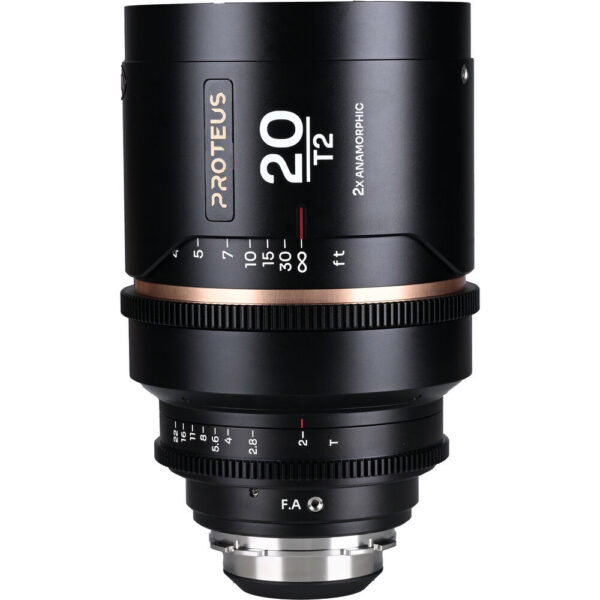 Venus Optics Laowa Proteus 2x Anamorphic 20mm T2 Lens (PL/EF, Feet, Amber Flare)