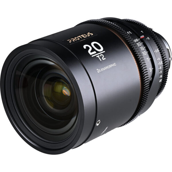 Venus Optics Laowa Proteus 2x Anamorphic 20mm T2 Lens (PL/EF, Feet, Amber Flare) view 3