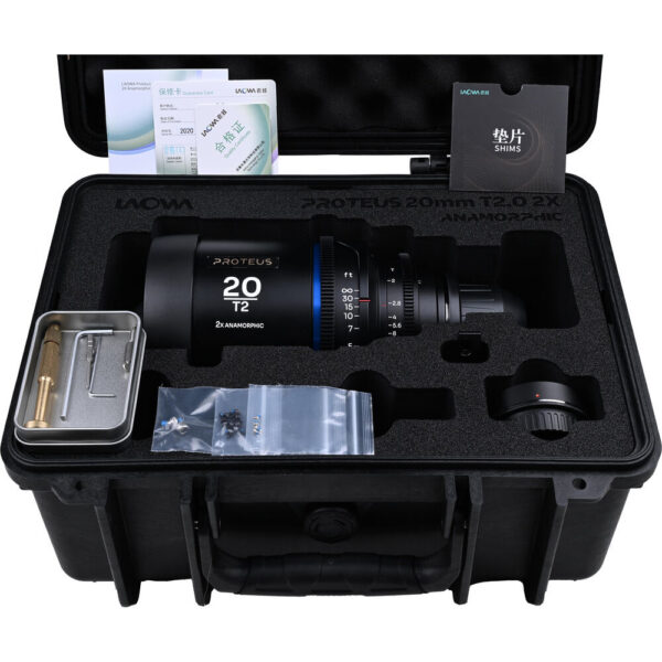 Venus Optics Laowa Proteus 2x Anamorphic 20mm T2 Lens (PL/EF, Feet, Blue Flare) view 5