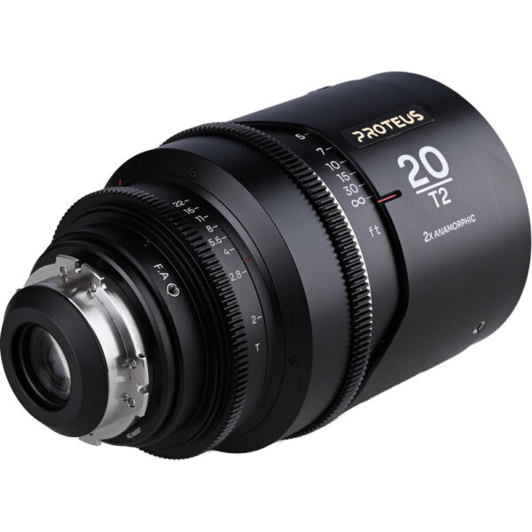 Venus Optics Laowa Proteus 2x Anamorphic 20mm T2 Lens (PL/EF, Feet, Silver Flare) view 4