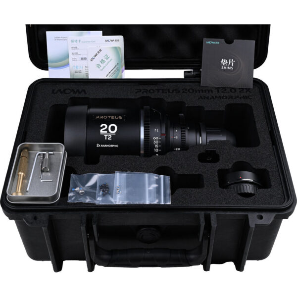 Venus Optics Laowa Proteus 2x Anamorphic 20mm T2 Lens (PL/EF, Feet, Silver Flare) view 5
