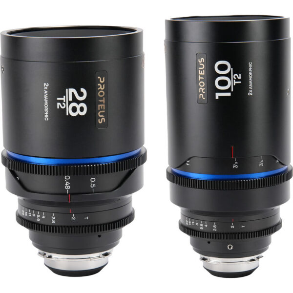Venus Optics Laowa Proteus 2x Anamorphic 28 & 100mm T2 Lens Bundle (PL/EF, Feet, Blue Flare) view 3