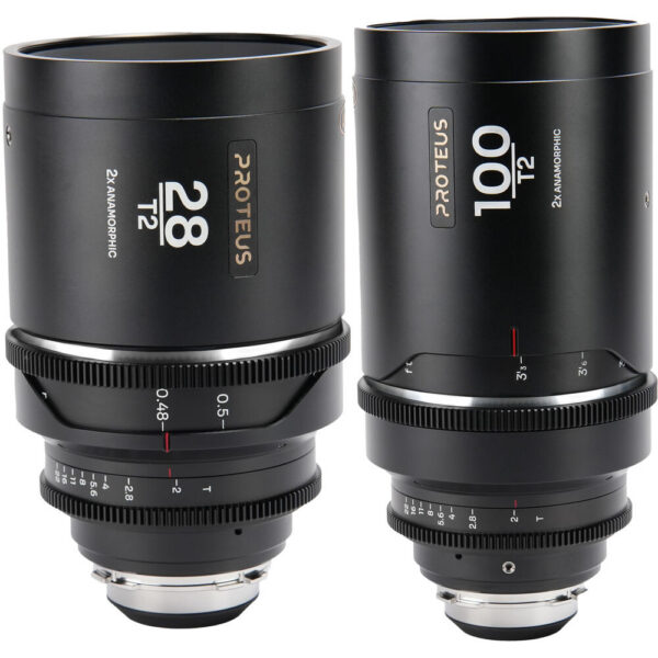 Venus Optics Laowa Proteus 2x Anamorphic 28 & 100mm T2 Lens Bundle (PL/EF, Feet, Silver Flare) view 3