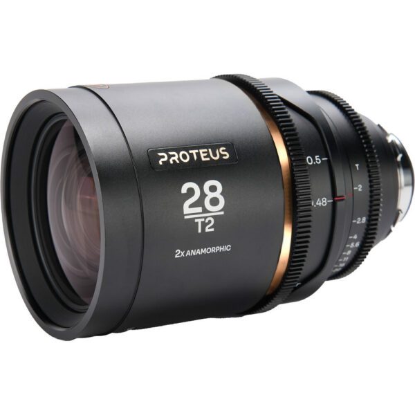 Venus Optics Laowa Proteus 2x Anamorphic 28mm T2 Lens (PL/EF, Feet, Amber Flare) view 3