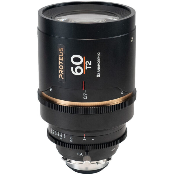 Venus Optics Laowa Proteus 2x Anamorphic 60mm T2 Lens (PL/EF, Feet, Amber Flare)