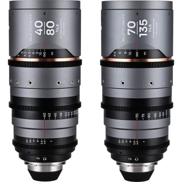 Venus Optics Laowa Sunlight 2x Anamorphic Zoom 2-Lens Bundle (ARRI PL, Amber) view 3