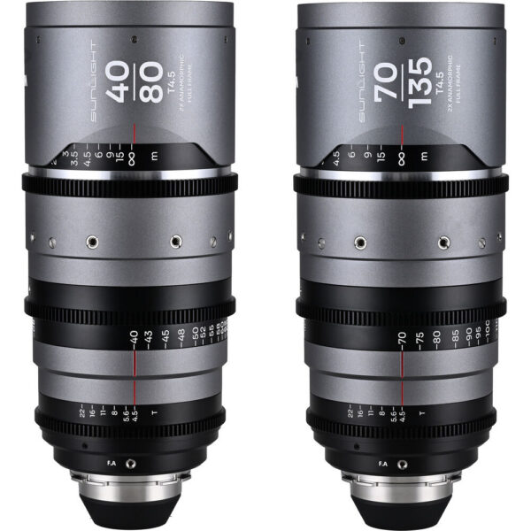 Venus Optics Laowa Sunlight 2x Anamorphic Zoom 2-Lens Bundle (ARRI PL, Silver) view 3
