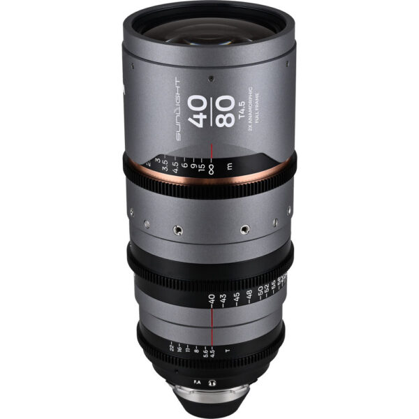 Venus Optics Laowa Sunlight 40-80mm T4.5 2x FF Anamorphic Zoom (ARRI PL, Amber)