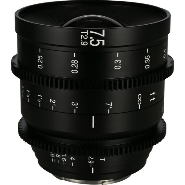 Venus Optics Laowa Zero-D S35 7.5mm T/2.9 Cine Lens (Canon RF, Feet/Meters) view 2