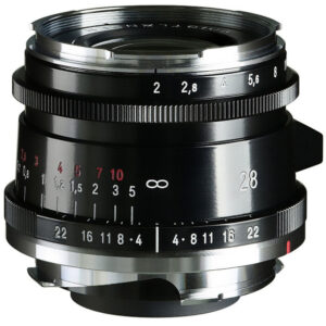 Voigtlander 28mm f/2.0 Ultron Vintage Aspherical VM Lens Type II (Black)
