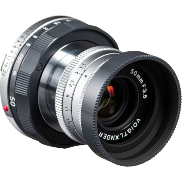 Voigtlander APO-LANTHAR 50mm f/3.5 Type I VM Lens (Leica M, Gray and Chrome) view 4