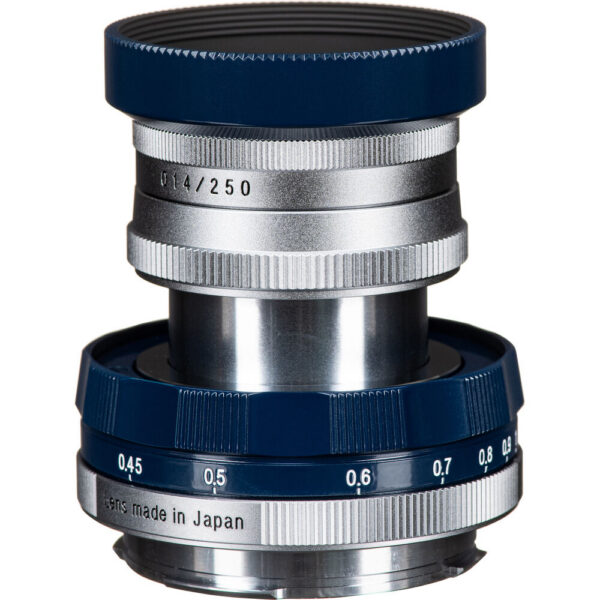 Voigtlander APO-LANTHAR 50mm f/3.5 Type I VM Lens (Leica M, Navy and Chrome) view 3