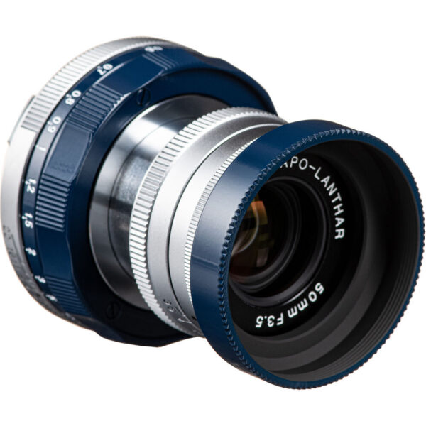 Voigtlander APO-LANTHAR 50mm f/3.5 Type I VM Lens (Leica M, Navy and Chrome) view 4
