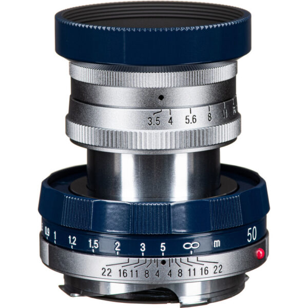 Voigtlander APO-LANTHAR 50mm f/3.5 Type I VM Lens (Leica M, Navy and Chrome)