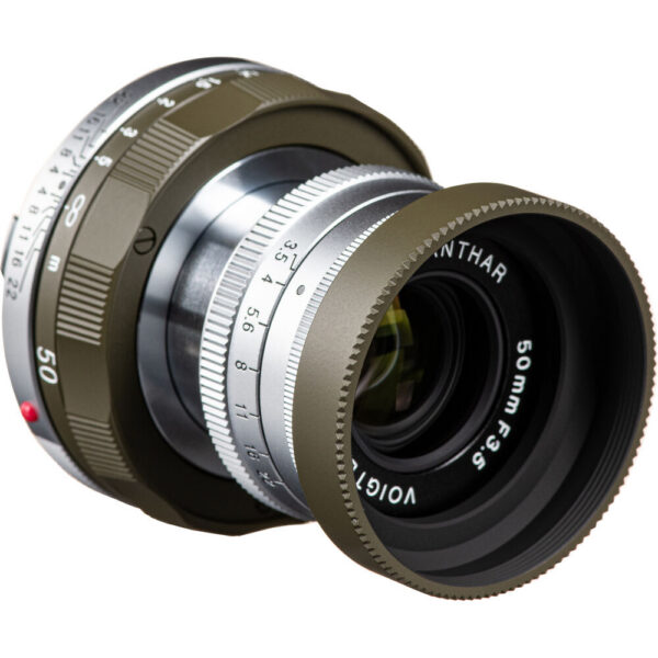 Voigtlander APO-LANTHAR 50mm f/3.5 Type I VM Lens (Leica M, Olive and Chrome) view 4