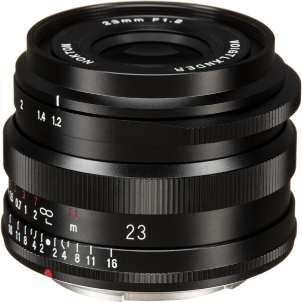 Voigtlander Nokton 23mm f/1.2 Aspherical Lens (FUJIFILM X, Black) view 3