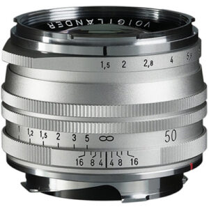 Voigtlander Nokton 50mm f/1.5 Aspherical II MC Lens (Silver)