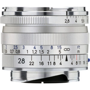 ZEISS Biogon T* 28mm f/2.8 ZM Lens (Silver)